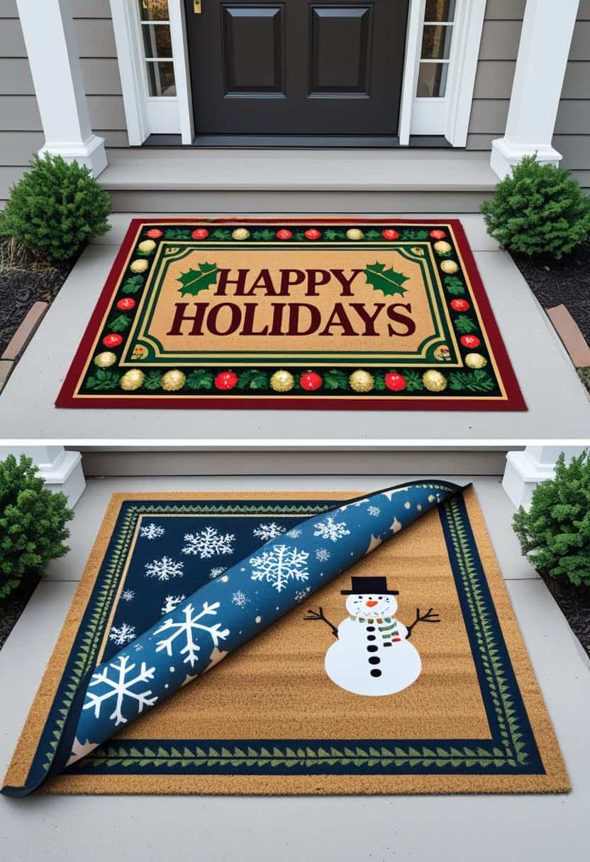 23 Christmas Door Mat Ideas