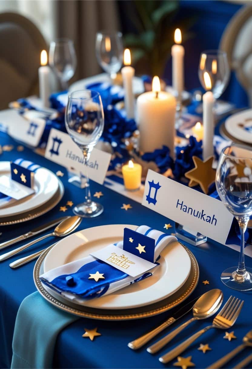 21 Fancy And Trendy Hanukkah Table Decor Ideas