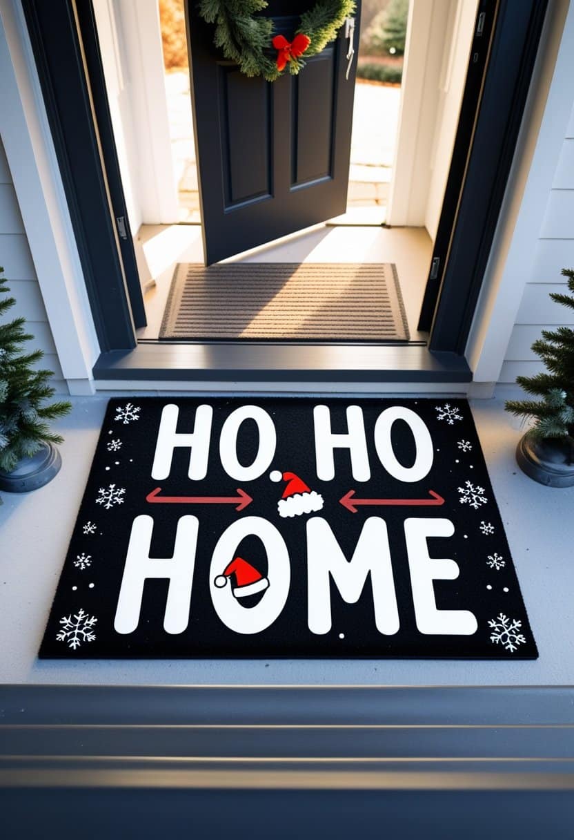 23 Christmas Door Mat Ideas