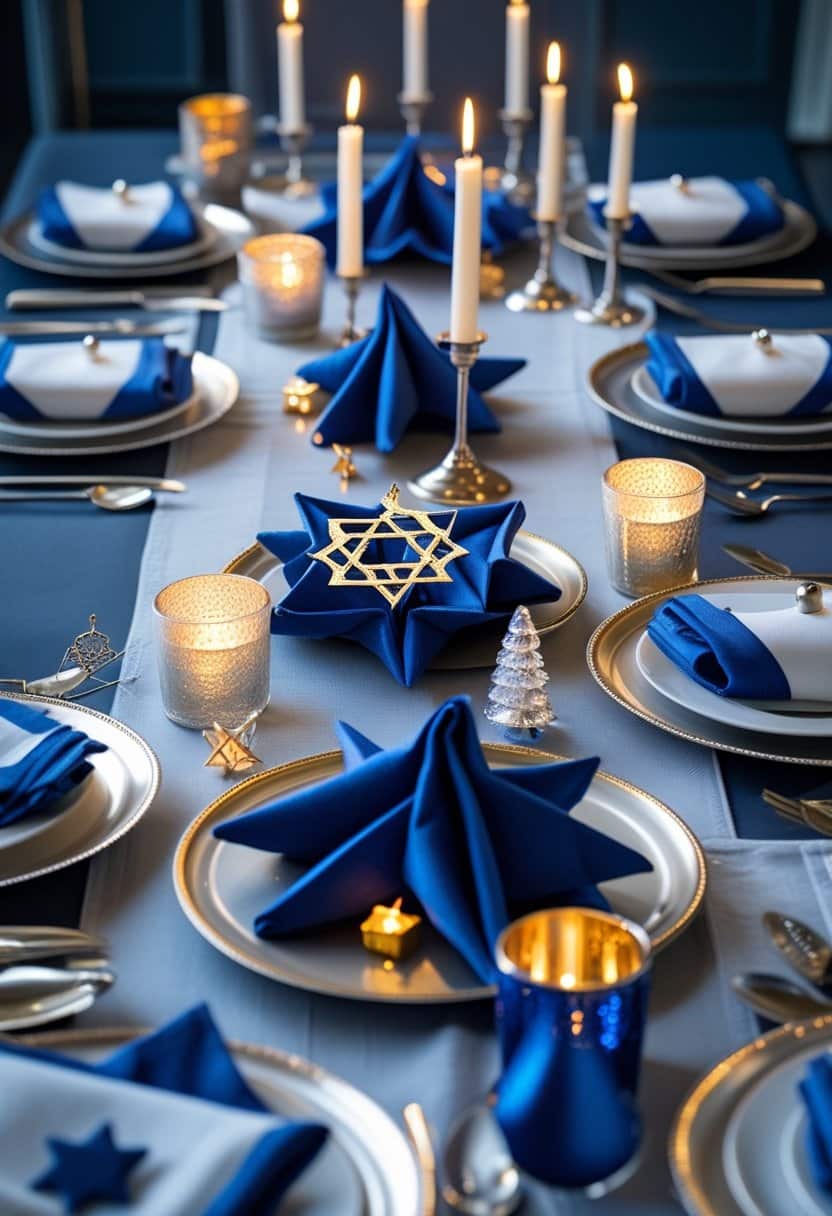 21 Fancy And Trendy Hanukkah Table Decor Ideas