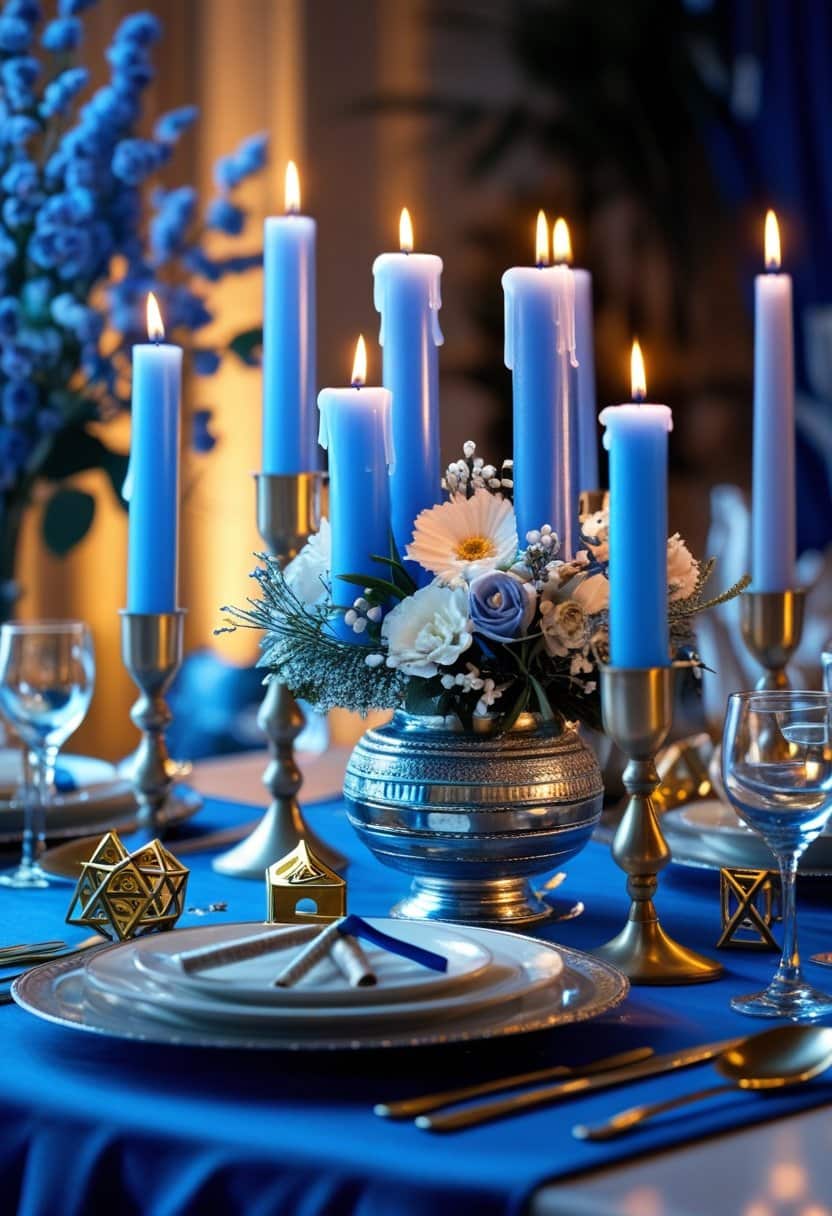 21 Fancy And Trendy Hanukkah Table Decor Ideas