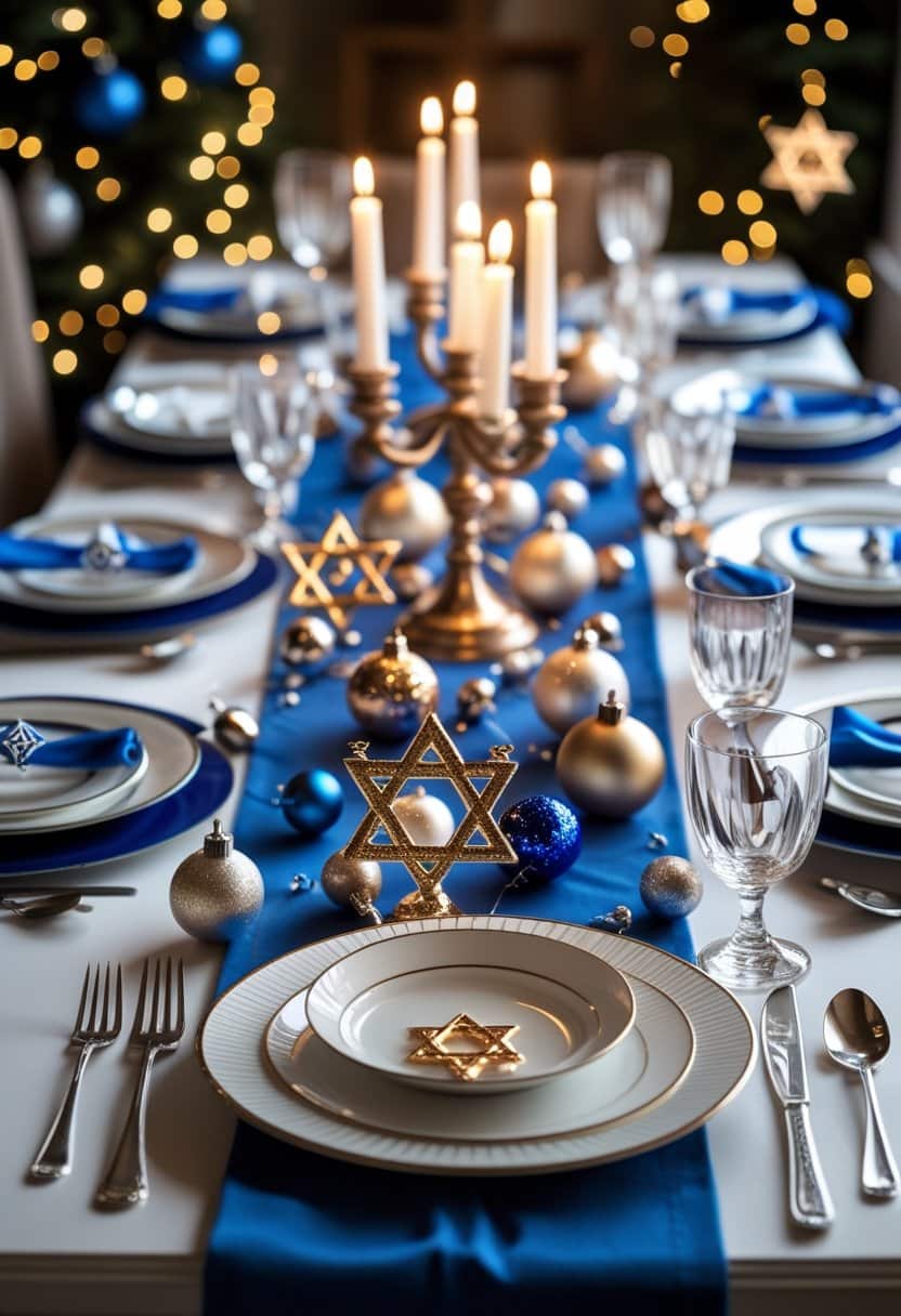 21 Fancy And Trendy Hanukkah Table Decor Ideas