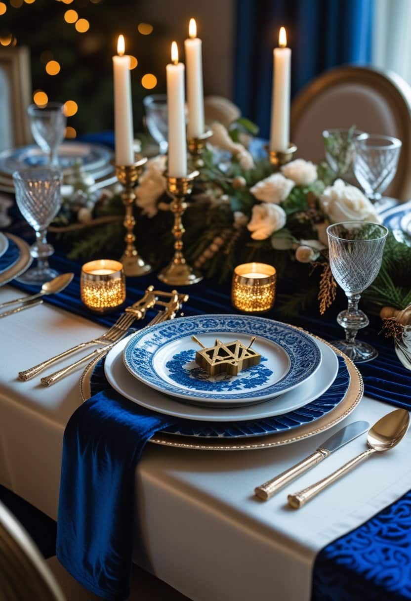 21 Fancy And Trendy Hanukkah Table Decor Ideas