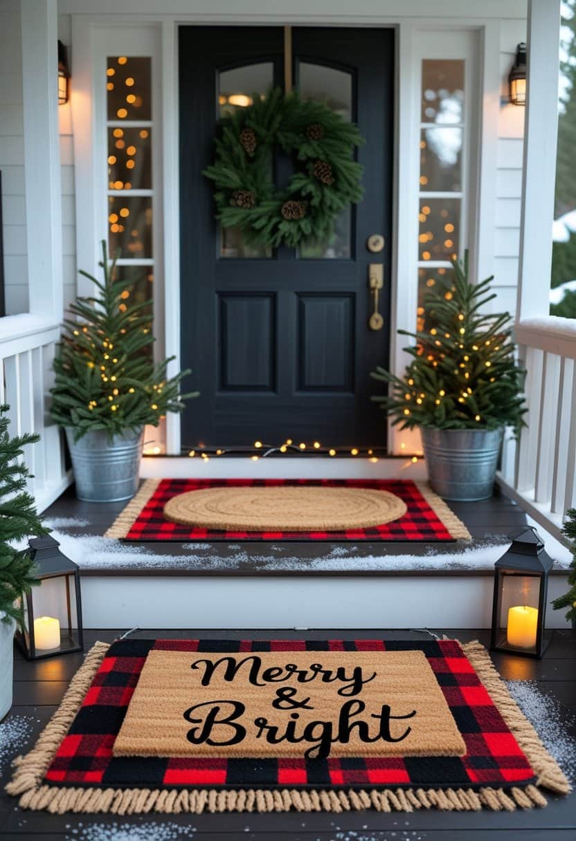 23 Christmas Door Mat Ideas