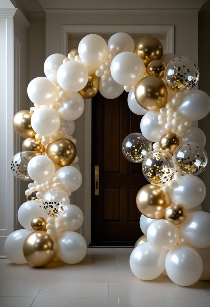 19 Glamorous White and Gold New Year’s Décor Ideas