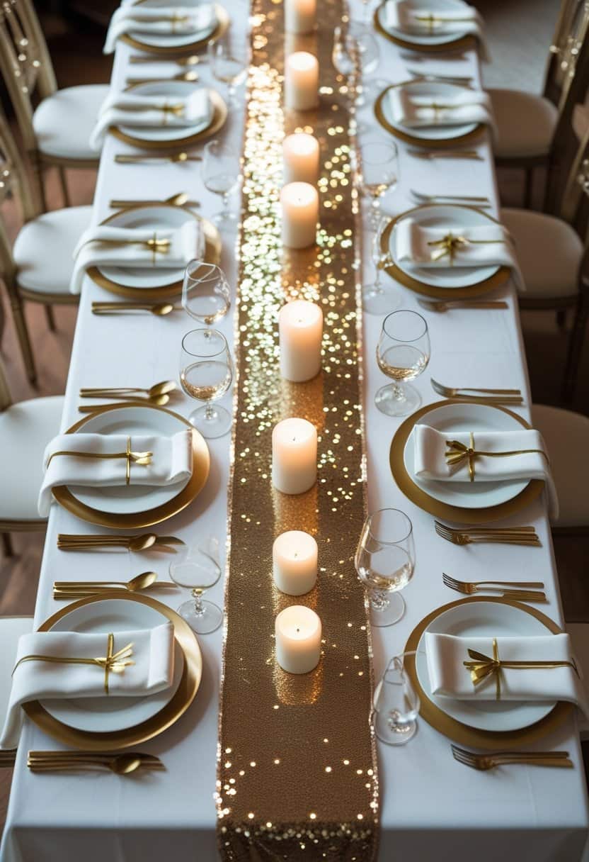 19 Glamorous White and Gold New Year’s Décor Ideas