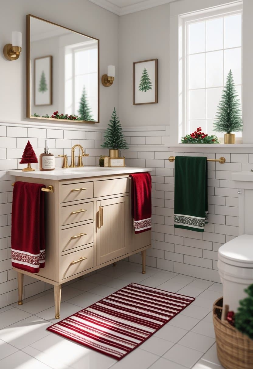 20 Christmas bathroom decor ideas