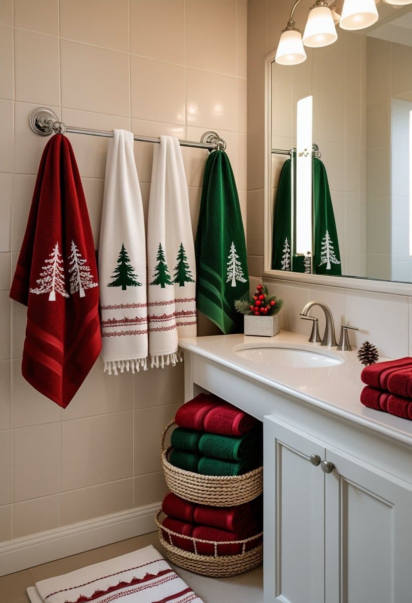 20 Christmas bathroom decor ideas