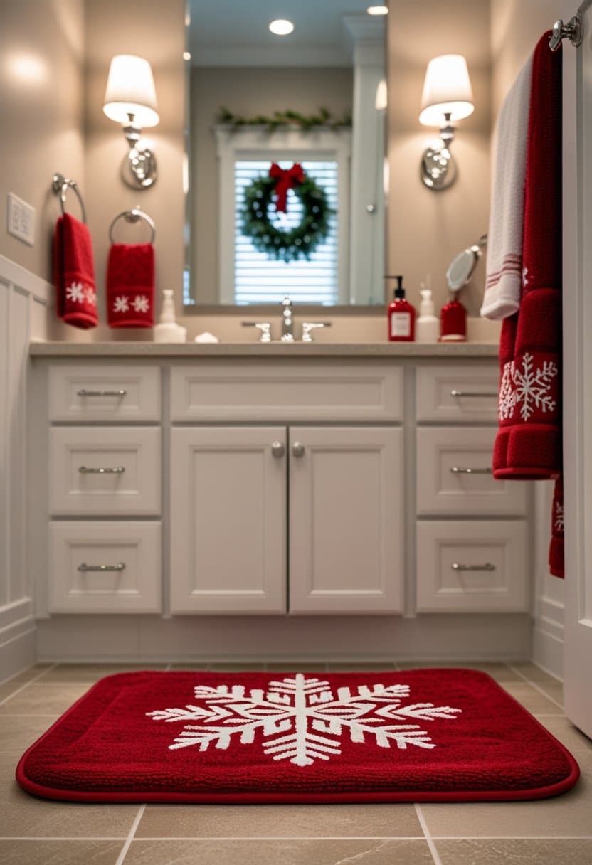 20 Christmas bathroom decor ideas