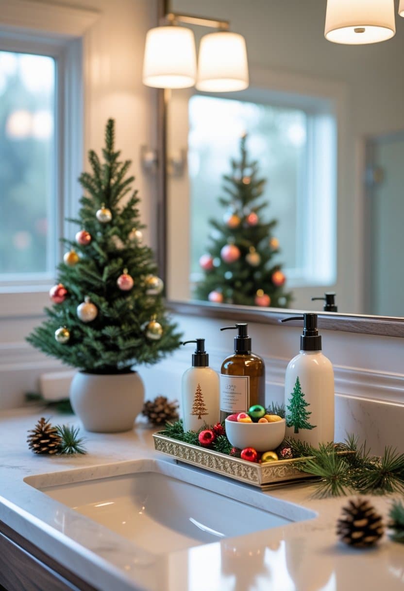 20 Christmas bathroom decor ideas
