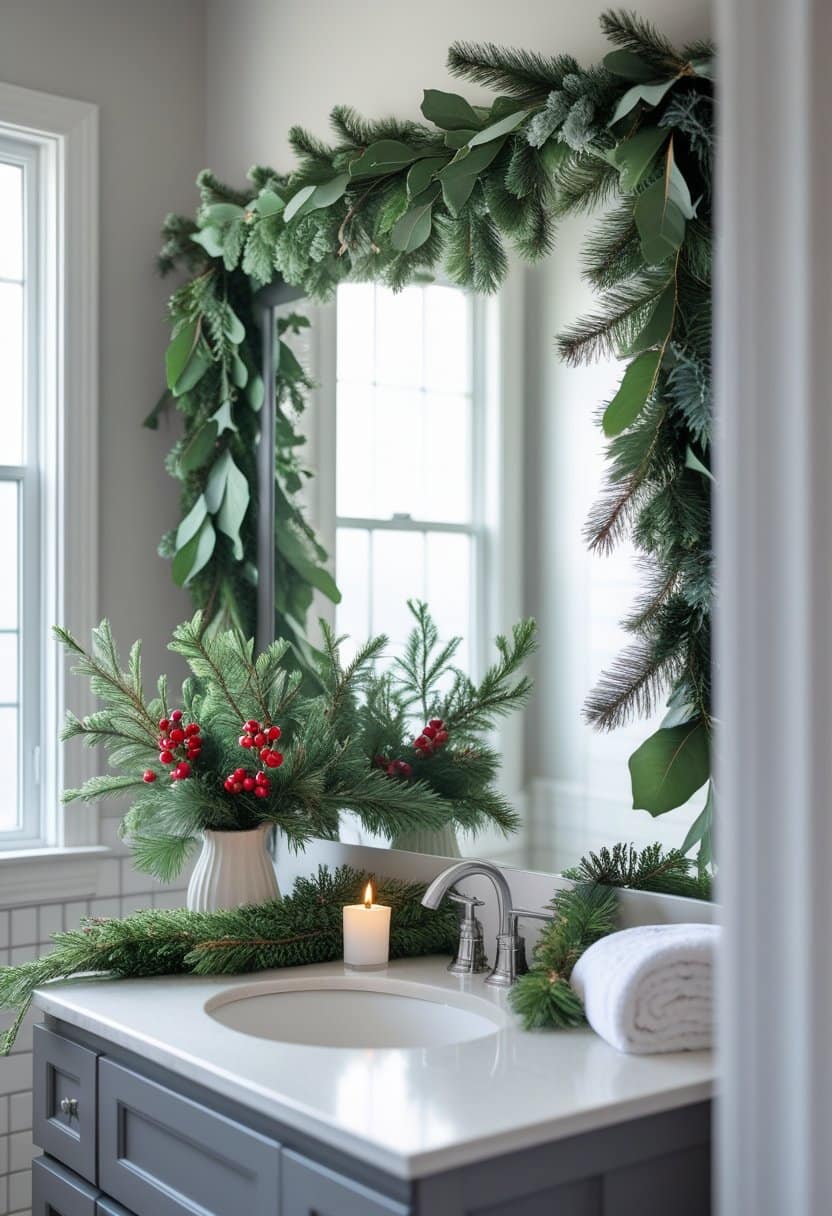 20 Christmas bathroom decor ideas