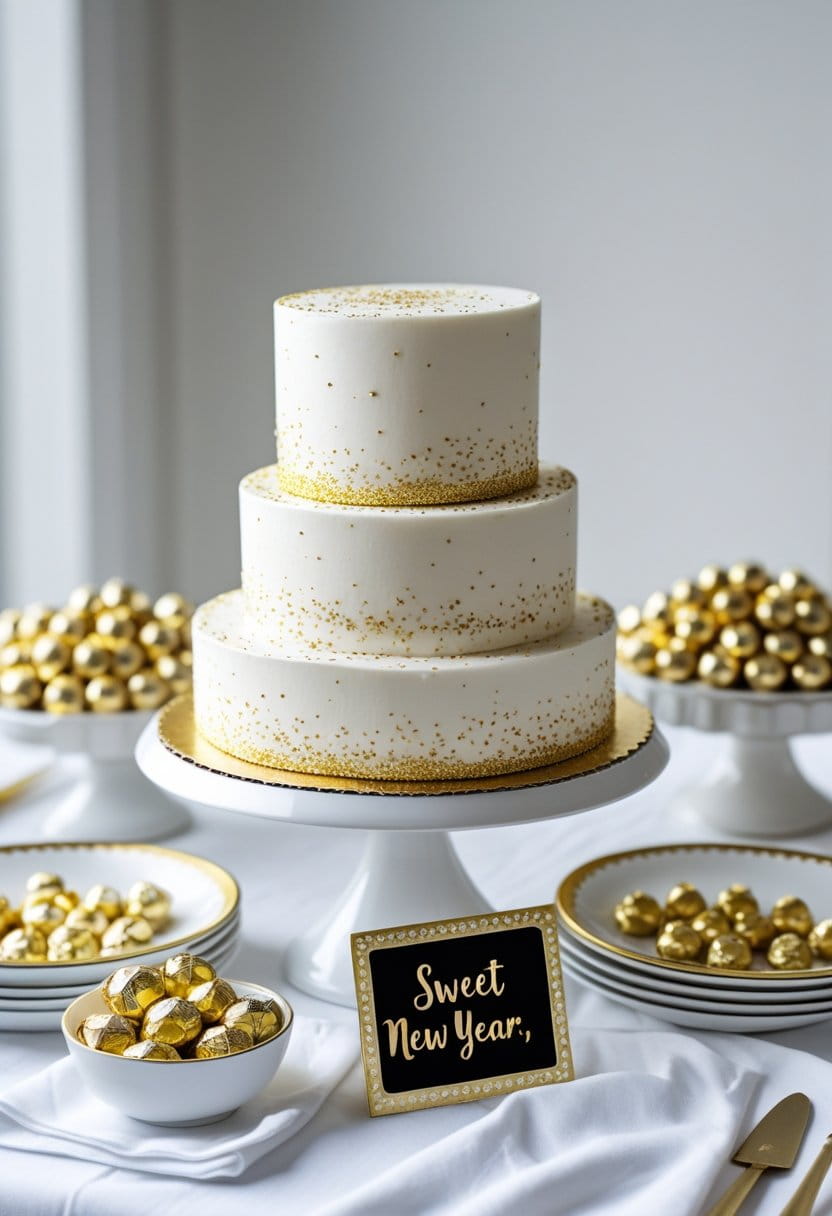 19 Glamorous White and Gold New Year’s Décor Ideas