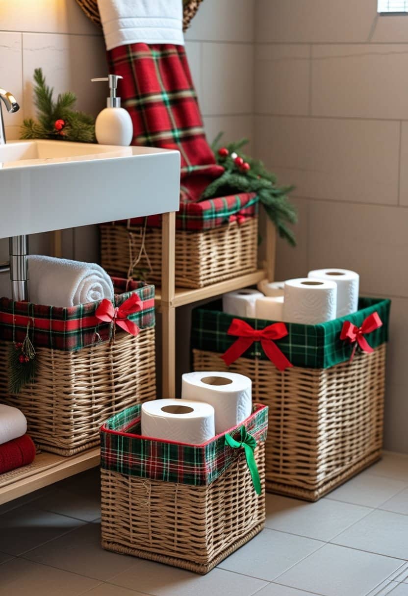 20 Christmas bathroom decor ideas