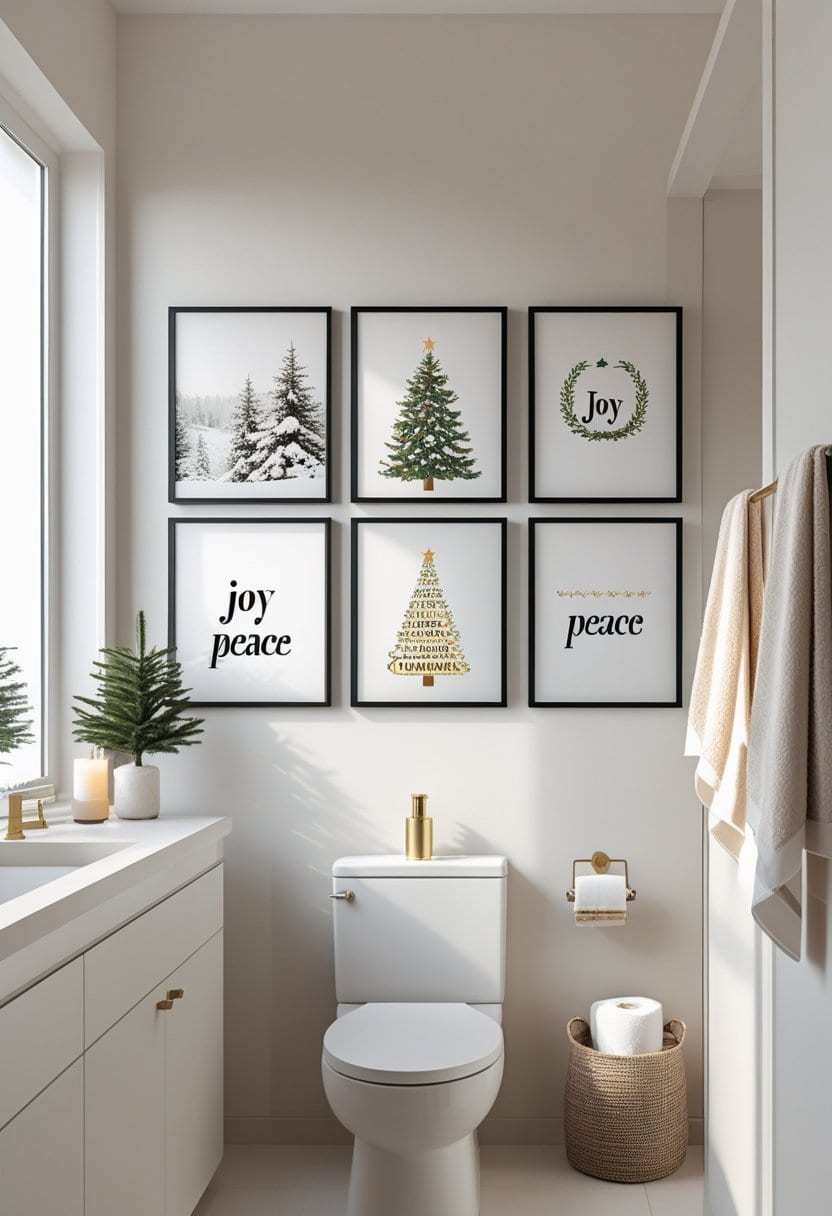 20 Christmas bathroom decor ideas