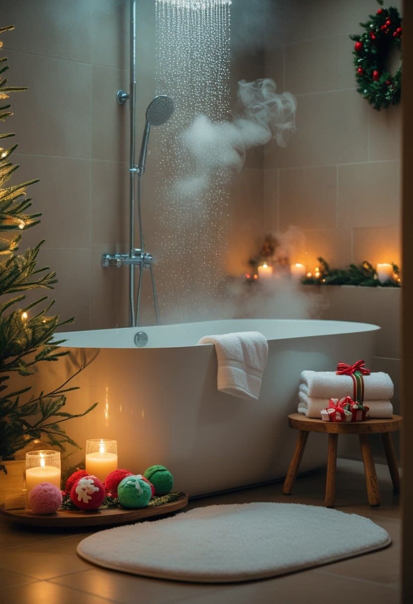 20 Christmas bathroom decor ideas