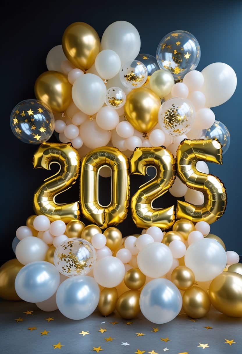 19 Glamorous White and Gold New Year’s Décor Ideas