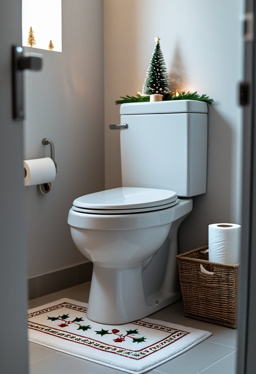 20 Christmas bathroom decor ideas