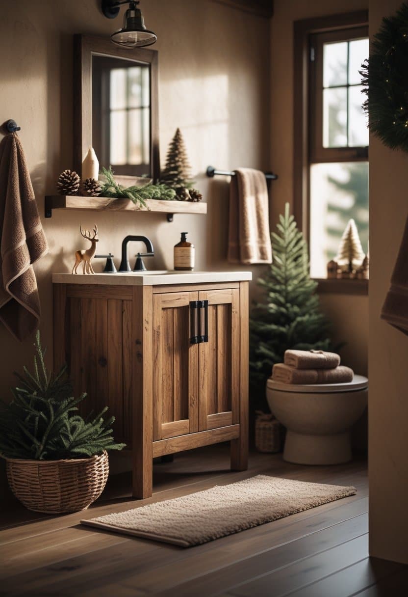 20 Christmas bathroom decor ideas