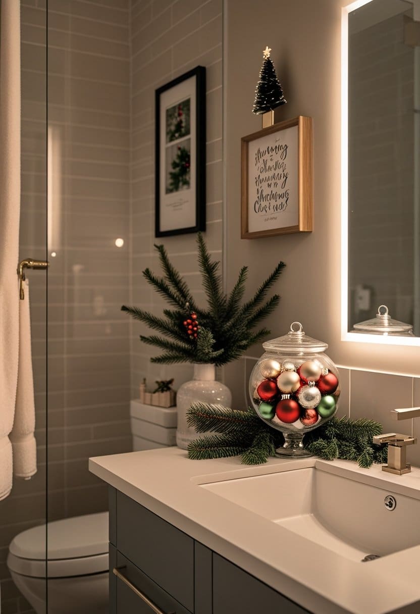 20 Christmas bathroom decor ideas