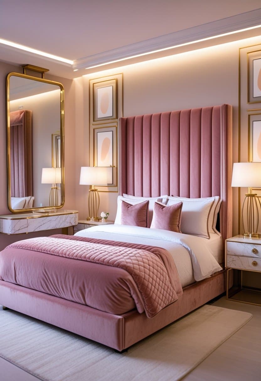 25 Dreamy Dusty Pink Bedroom Designs