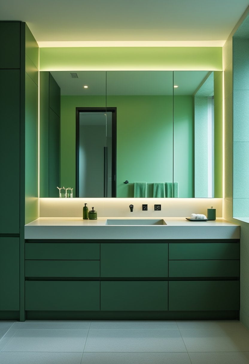 18 Green Bathroom Designs 