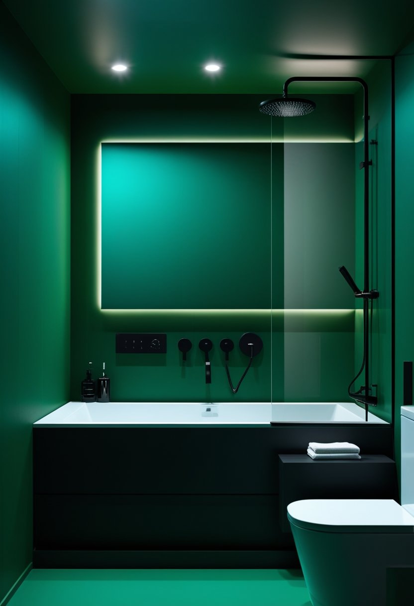 18 Green Bathroom Designs 