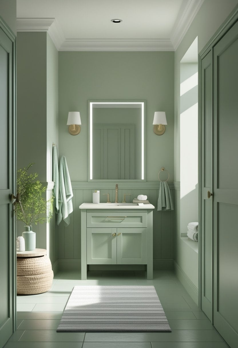 18 Green Bathroom Designs 
