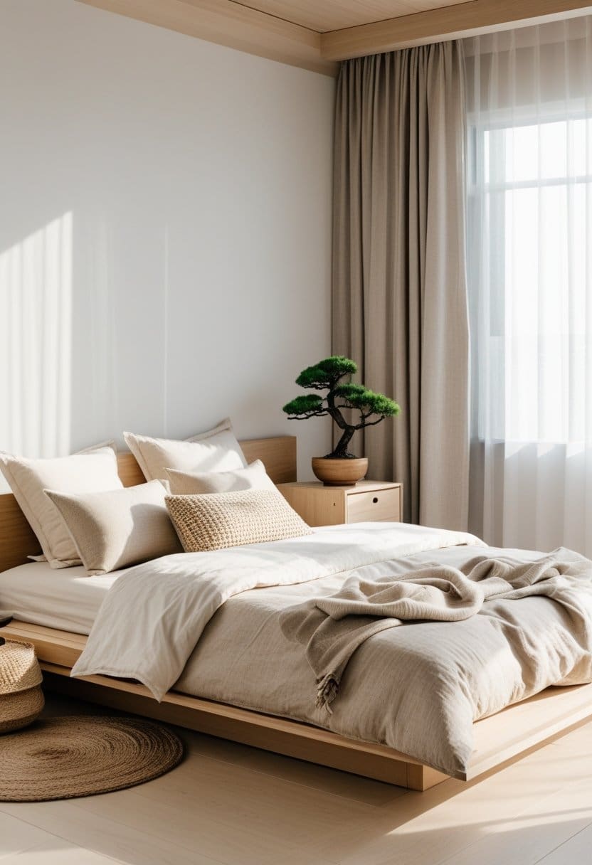 19 Japandi Bedroom Designs for Minimalist Comfort