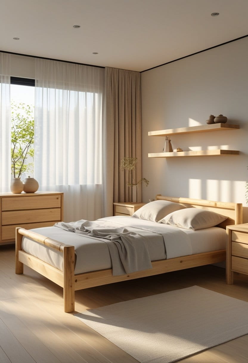 19 Japandi Bedroom Designs