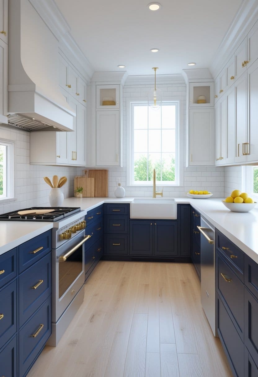 20 Two Tone Kitchen Cabinet Design