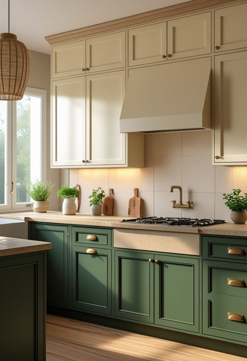 20 Two Tone Kitchen Cabinet Design