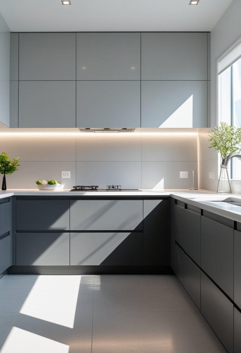 20 Two Tone Kitchen Cabinet Design