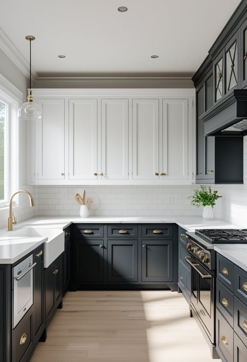 20 Two Tone Kitchen Cabinet Design