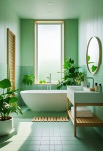 18 Green Bathroom Designs for a Fresh, Calm Look