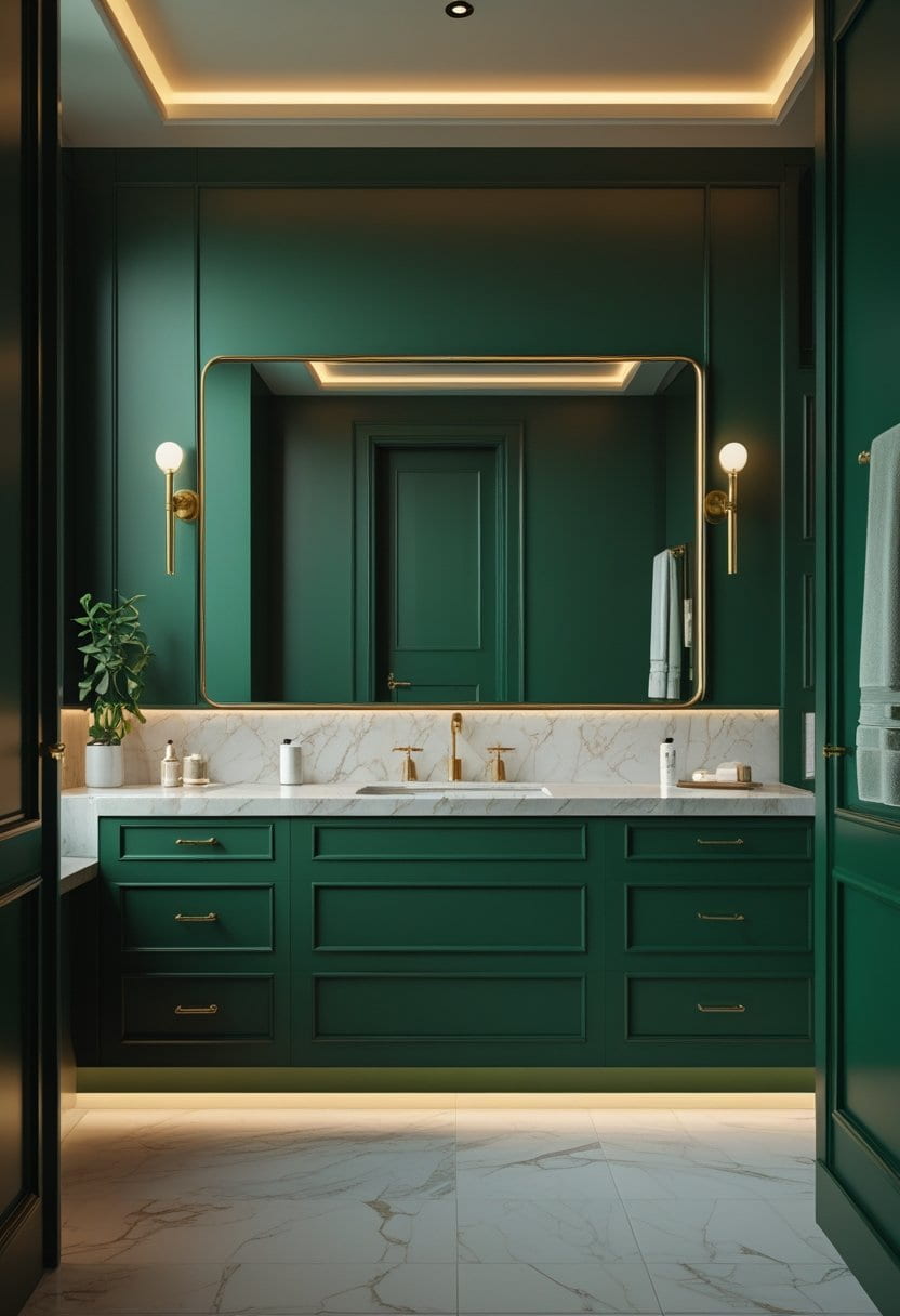 18 Green Bathroom Designs 
