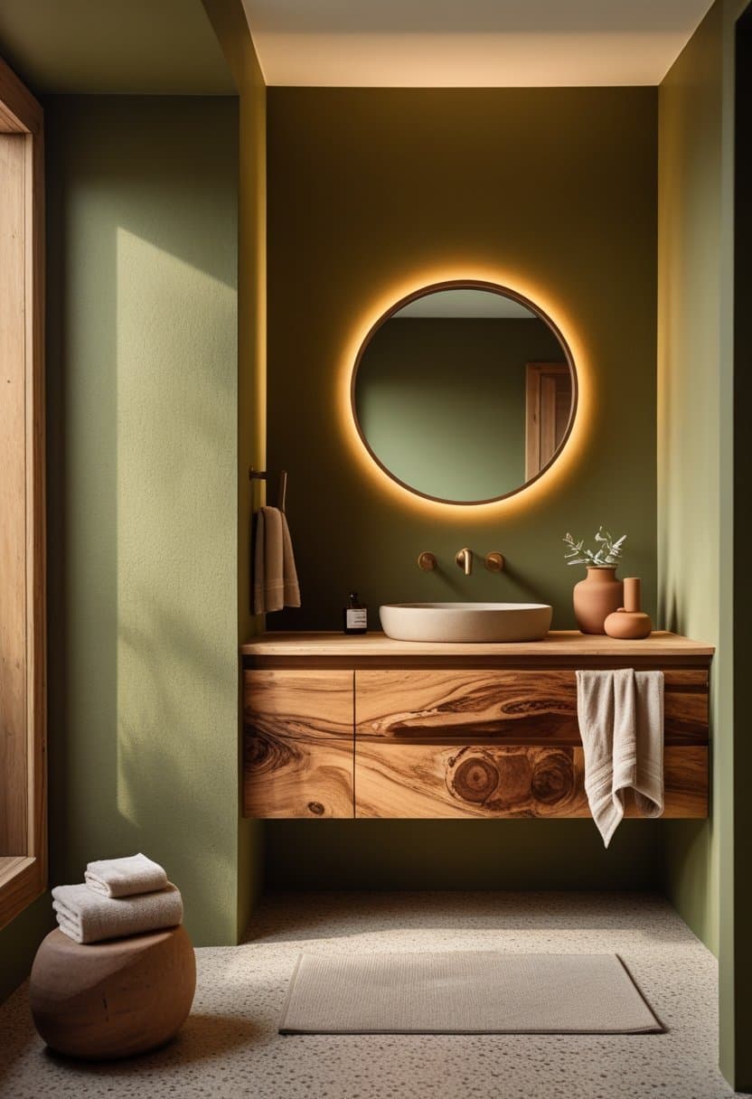 18 Green Bathroom Designs 