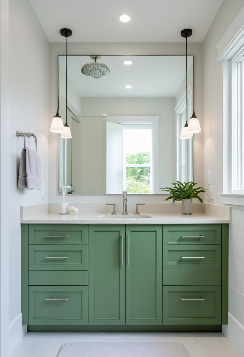 18 Green Bathroom Designs 