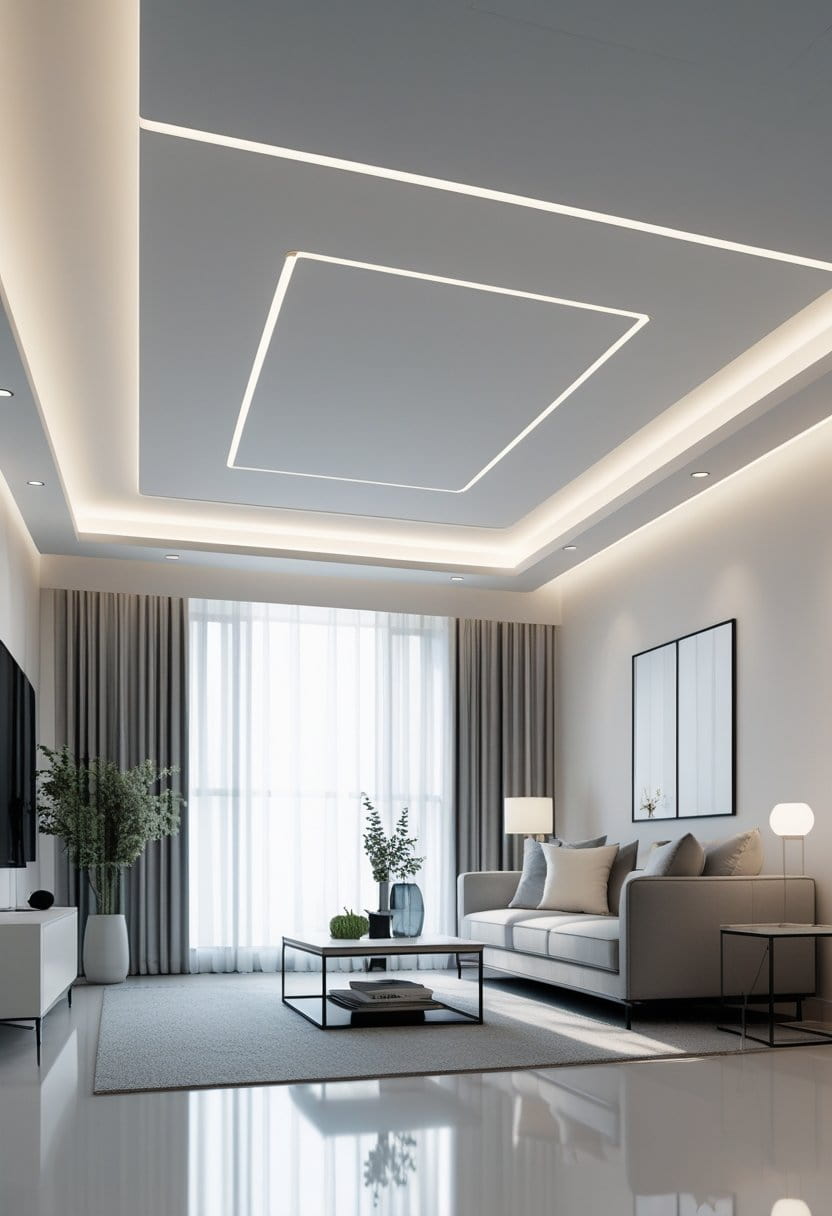 21 False Ceiling Living Room Designs