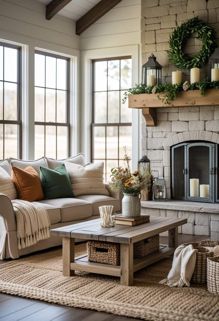 19 Farmhouse Living Room Ideas for Rustic Charm
