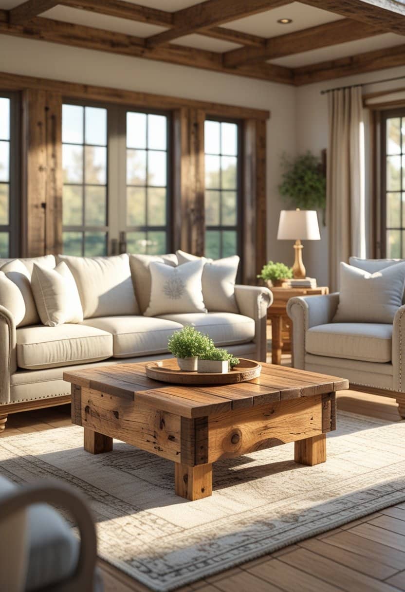 19 Farmhouse Living Room Ideas