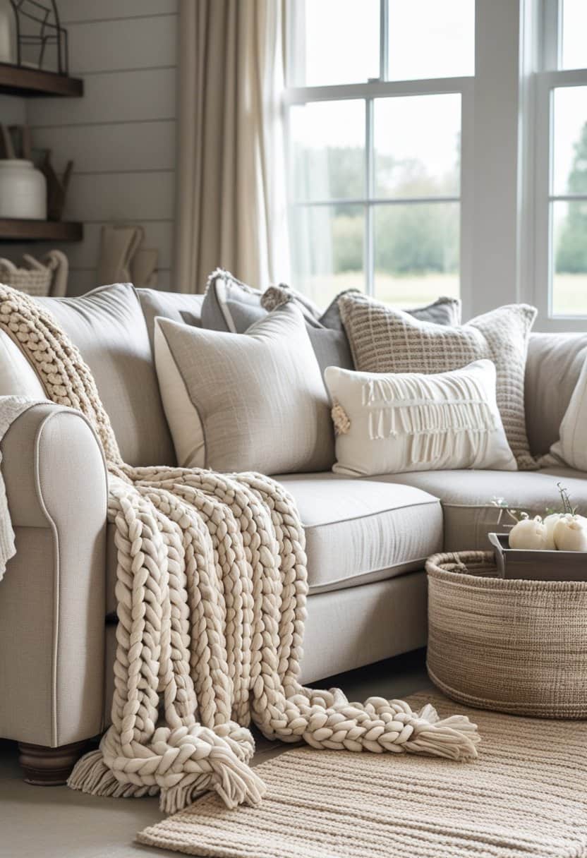 19 Farmhouse Living Room Ideas