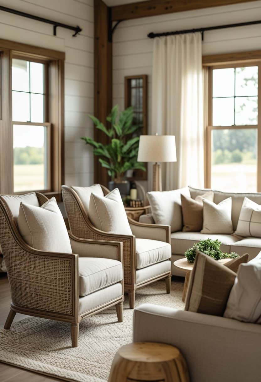 19 Farmhouse Living Room Ideas