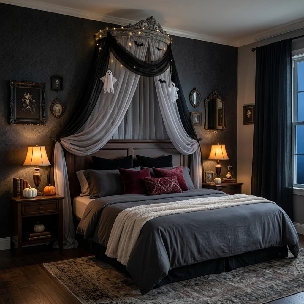 17 Spooky Halloween Bedroom Decor Ideas