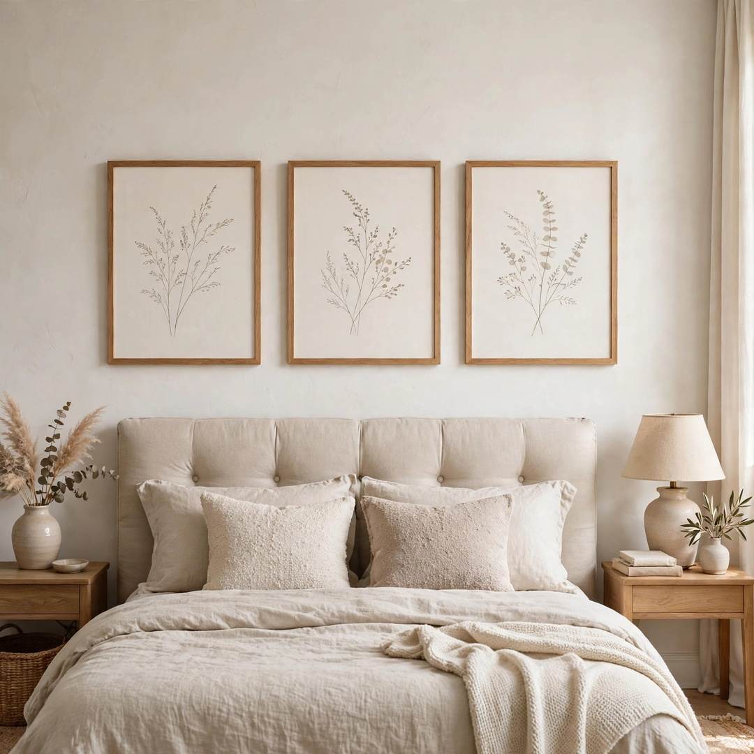Cozy Bedroom Rule of Three Ideas